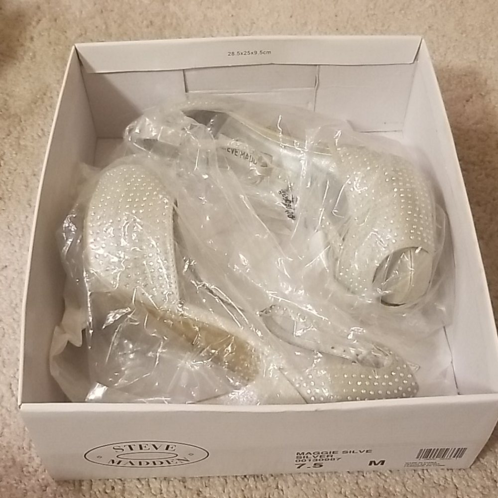 Silver Rhinestone Heels - Picture 7 of 10